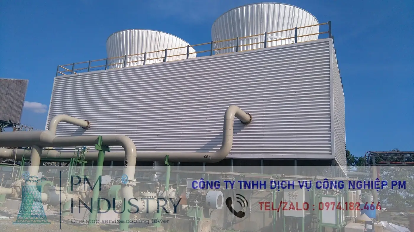 Tháp giải nhiệt công nghiệp kết cấu FRP