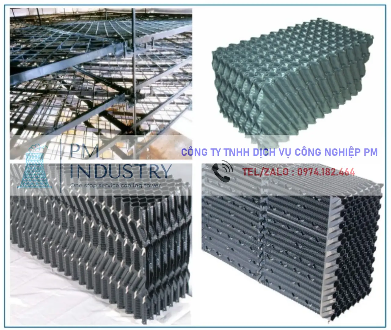 LINH KIỆN THÁP GIẢI NHIỆT TẤM CHIA NƯỚC 